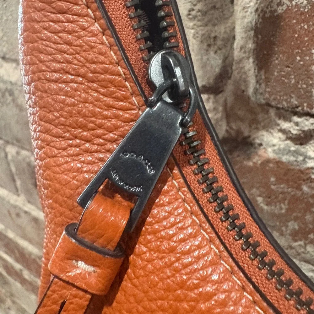 COACH Jules Hobo Sunset‎ Pebble Leather Snake Embossed Straps Purse C1571 - Picture 13 of 16